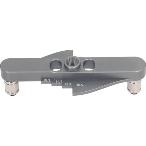 Guide de perçage pour perçage droit, gabarit de perçage en alliage d'aluminium avec graduations en pouces et système de centrage automatique (1/5)