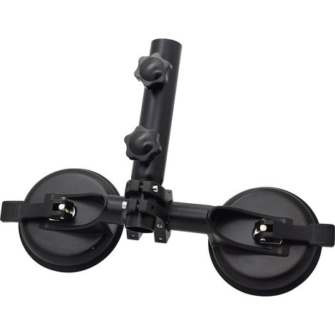 Car Dual Suction Cup Off-Road Flagpole Bracket Adjustable Flagpole Bracket Off-Road Car Suction Cup Base Flagpole Suction Cup (1/4)