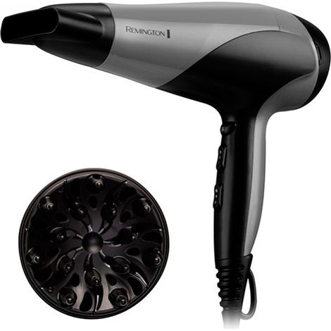 Secador de Pelo Remington Negro Multicolor Negro/Plateado 2200 W (1/4)