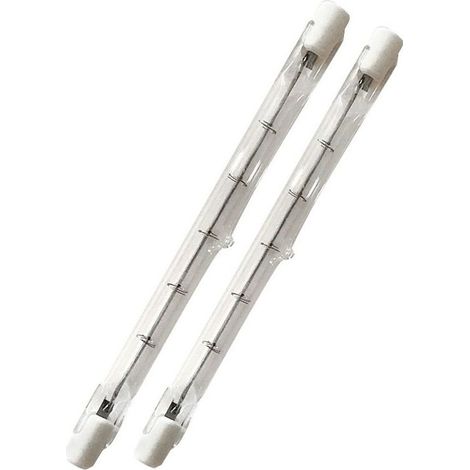 500W tube R7s 118mm halogène Dimmable Blanc Chaud 2800K ampoule crayon r7s linéaire 11000lm AC 200-240V pour l’éclairage de maison, travail, sécurité, lampadaire, etc (5pcs) (1/4)