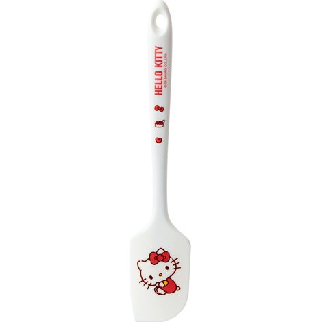 Espátula auténtica para crema pastelera Sugar & Sanrio, herramienta de repostería de silicona apta para alimentos y resistente a altas temperaturas (blanca, 5,5 x 28 cm) (1/5)