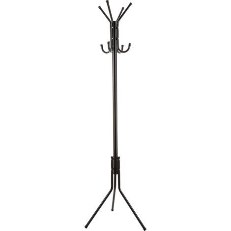Northix Appendiabiti 8 ganci nero 54,5x45,5x176 cm (1/7)