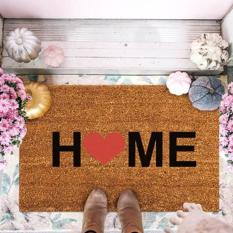 Tapis De Porte - Tapis De Sol Festif Pour La Saint-Valentin - Rectangulaire 60 x 90 cm - Anti-Dérapant En PVC - Pour Entrée Salle De Séjour Chambre Cuisine (1/2)
