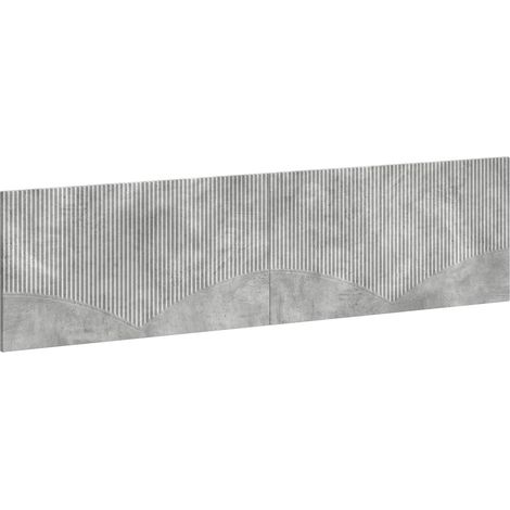 Maison Exclusive - Tête de lit murale HOORN Gris béton Bois d'ingénierie (1/5)