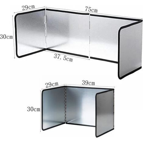 HONORNIC - Plaque Anti Projection Cuisine,Plaque Anti Projection Cuisine Protection Projection Cuisson,pour Carter D'huile Poêle à Frire (1/3)