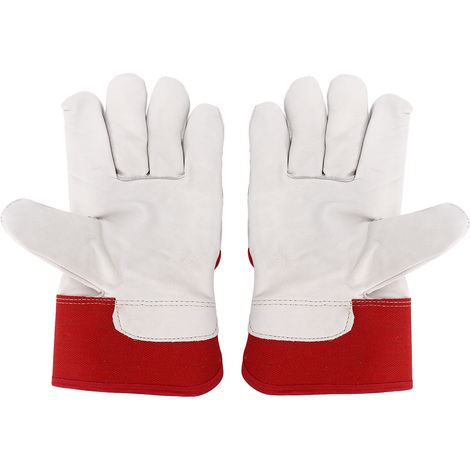 paire de gants de travail d'hiver résistants à l'usure et antidérapants en cuir de vachette, gants de sécurité pour la construction industrielle (1/5)