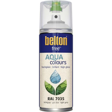 belton free Lackspray AQUAcolours 400 ml lichtgrau hochglanz Lackspray