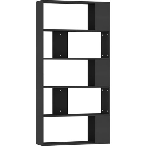 Maison Exclusive - Bücherregal/Raumteiler Schwarz 80x24x159 cm Ho