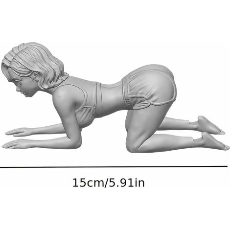 Support pour téléphone portable figurine femme style manga, support de bureau imprimé en 3D (1/5)