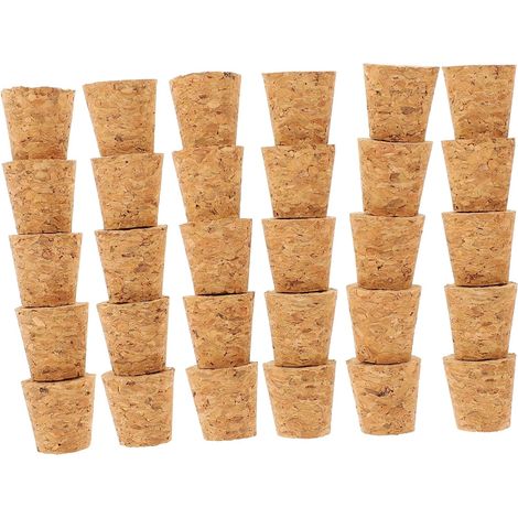 Lot de 30 bouchons liège, coniques pour bouteille et carafe (1/5)