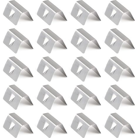 20 Pièces Clips Déflecteur Vent Et Pluie, Déflecteur De Vent En Acier Inoxydable Pour Voiture, Clip Fixation Universel En Acier Inoxydable Pour Déflecteur De Vent De Voiture, Accessoires Voiture