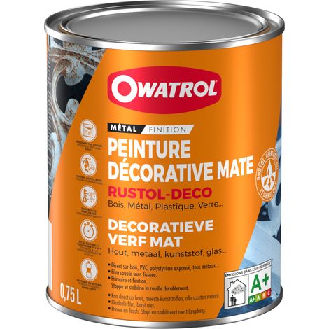 Peinture antirouille décorative Owatrol RUSTOL DECO MAT Petit-gris RAL 7000 20 litres