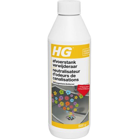 Neutralisateur d'odeurs de canalisations 500 gr – Élimine les mauvaises odeurs en 30 minutes – Pour cuisine et salle de bain – HG