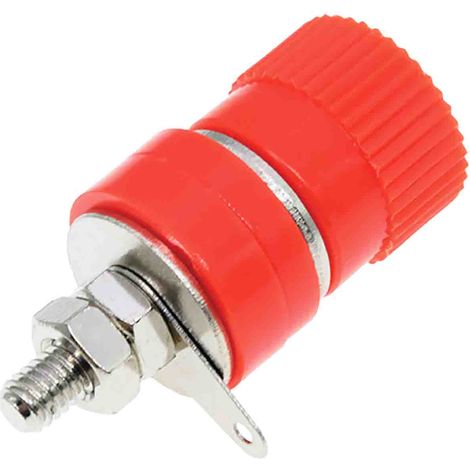 Fiche banane femelle 4 mm RS PRO Rouge Femelle 24A 30V ( Prix pour Sachet de 5 ) (1/2)