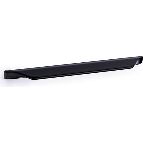 Poignée de meuble en aluminium noir – Entraxe 128mm – Dimensions 168x8x20mm – Pour bois dur et teck – REI
