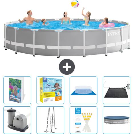 Prism Frame Pool Rund - 610x132 cm - 9-teilig S582