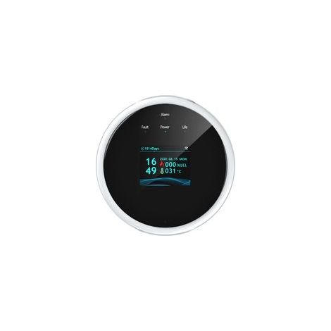Détecteur de Gaz WiFi Intelligent, Détecteur de Fuite de Gaz Naturel/Méthane/GPL/Carbone, Écran LCD, Alarme 70dB (1/5)