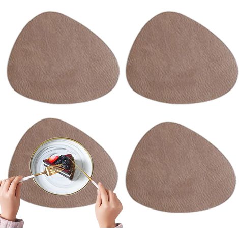 sous - Assiettes pour Tables De Salle À Manger - Napperons de Cuir Lavables (1/5)