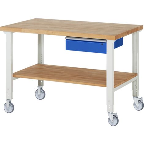 Rau Établi mobile réglable en hauteur 7001A7, L1500xP900xH950-1000mm (1/5)