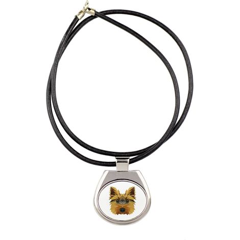 Yorkshire Terrier, York, York, Yorkie - collana con foto e iscrizione geometrica di Art-Dog (1/3)