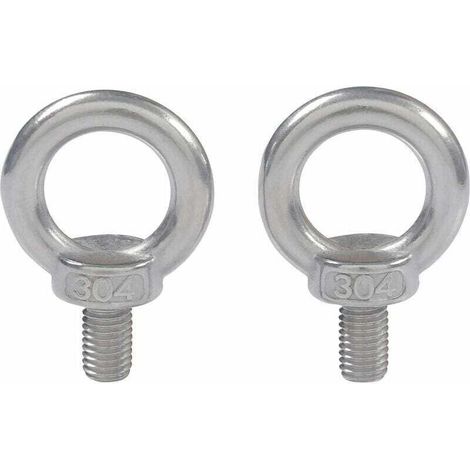 M4X10 304 En Acier Inoxydable Filetage Male Anneau De Levage à Oeil Boulon à Oeil Boulon à Oeil Vis Machines épaule 10 PCS