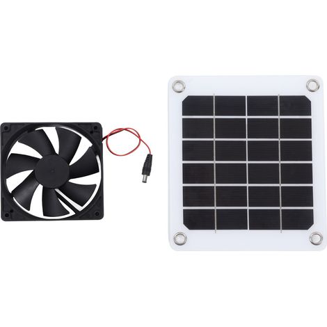 Ventilateur de toit solaire étanche, taux de conversion 20 %, extracteur d'air pour camping-car et serre (1/5)