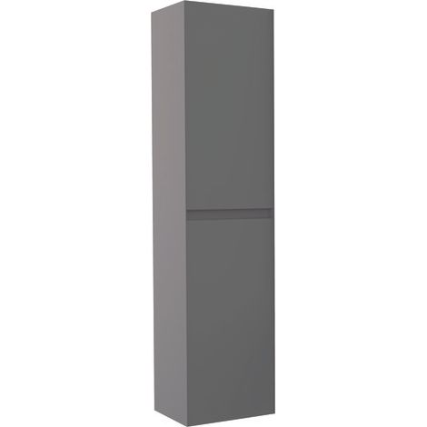 ONDEE - Mueble de baño suspendido colección MAX - Entregado montado - columna 40cm - gris brillante (1/5)