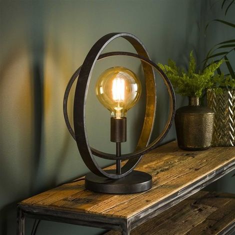 Industrial Table Lamp Otan Round Metal 1-light (1/5)