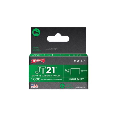 ARROW JT21 T27 Staples 8mm (5/16in) - Box of 1000
