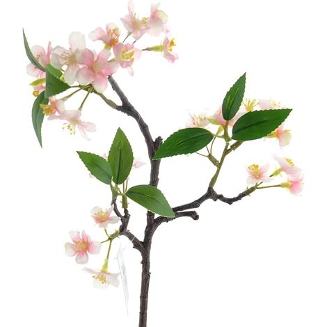 DPI – Branche de cerisier en fleurs artificielle rose et blanc – Fleur artificielle, hauteur 42 cm