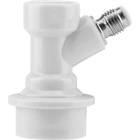 Kit di sgancio rapido con blocco a sfera – liquido/gas – bianco – 1/4 MFL – fai da te – valvola di uscita liquido