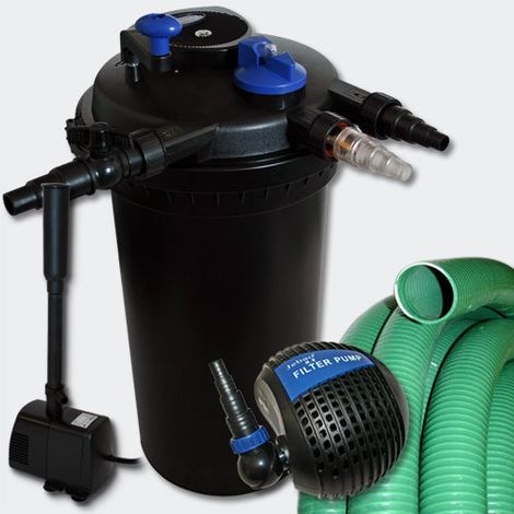 Kit de Filtration à Pression 30000l 18W UVC Stérilisateur Pompe Tuyau
