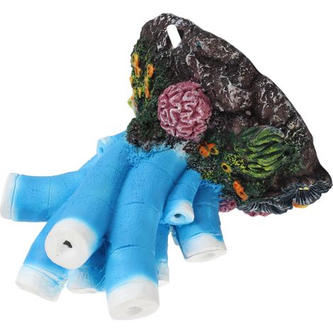 Décoration tendance pour aquarium en résine colorée imitant le corail (1/5)