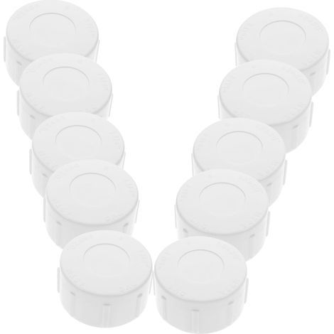 10stücke Schlauchendkappe Aus Pvc Mit Innengewinde Weiße (1/5)
