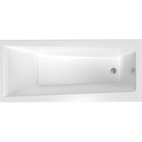 Siko Laguna Idea Plus Bañera rectangular, 170x75 cm, acrílico, izquierda y derecha, Blanco (ID1700PLUS)