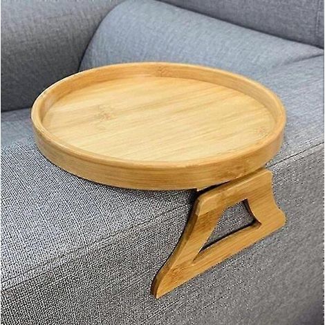 Coussin d'accoudoir de canapé en bambou, pliable et portable, 25 cm, accessoire de canapé pour la maison. (1/5)