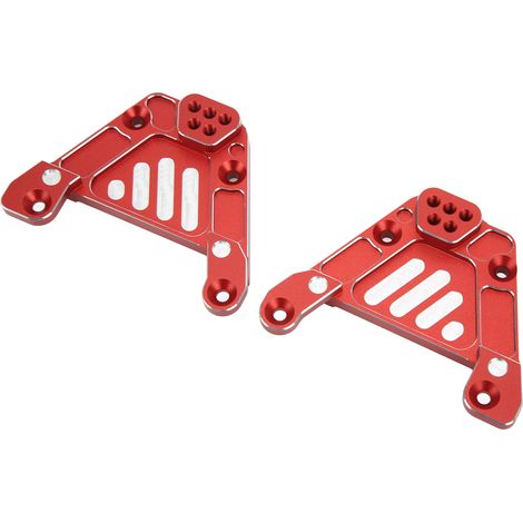 Support d'amortisseur arrière en alliage d'aluminium pour Jeep Axial SCX6 1/6 (rouge) (1/5)