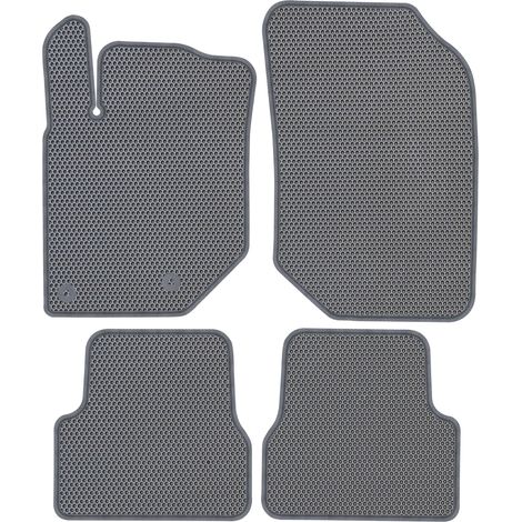 Peugeot 208 II (essence) à partir de 2019. Tapis de sol dédiés - EVA Gris nid d'abeille (1/5)