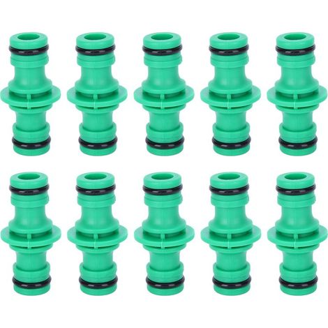 10 Pièces Raccords Droits pour Tuyau d'Arrosage, Connecteurs Rapides pour Irrigation de Jardin et Jonction de Tuyauterie (1/5)