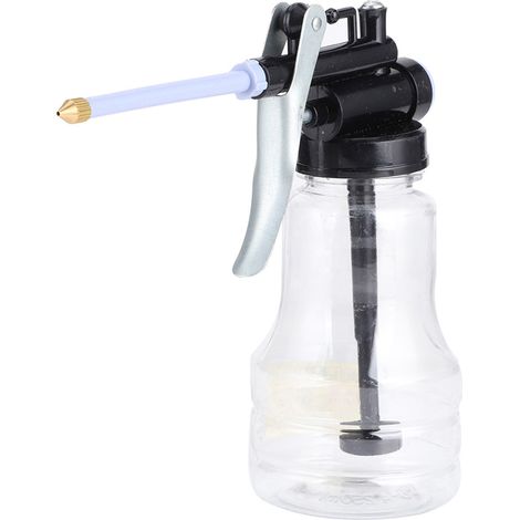 Bidon d'huile transparent 250cc, lubrificateur haute pression, pompe à huile manuelle flexible, graisseur à main pour atelier et maintenance. (1/5)