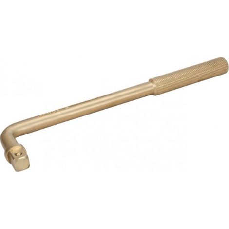 BAHCO - Poignée coudée antidéflagrante 1/2", aluminium bronze, 230 mm