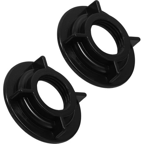 Écrou de Fixation 2 Pièces en Abs Noir pour Robinet Cuisine (1/5)