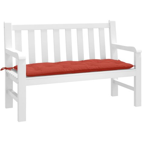 Gartenbank-Auflage Melange Rot 120x50x7 cm Stoff