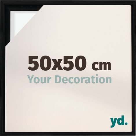 Your Decoration - Cadre flottant - Noir Mat - Cadre en caisse américaine pour toile sur chassis - MDF - Lyon (1/5)
