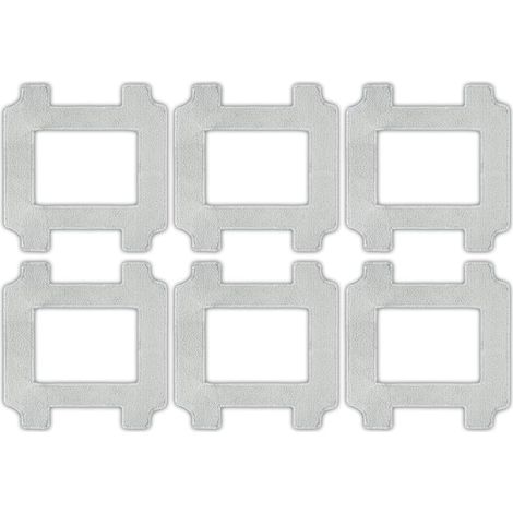 (6 Pièces) W2S/ W2S Omni Serpillères de Remplacement pour Le Robot Nettoyeur de Fenêtres ECOVACS Winbot W2S/ W2S Omni, Lingettes de Serpillère Lavables, Kit d'Accessoires, Recharge de Serpillères