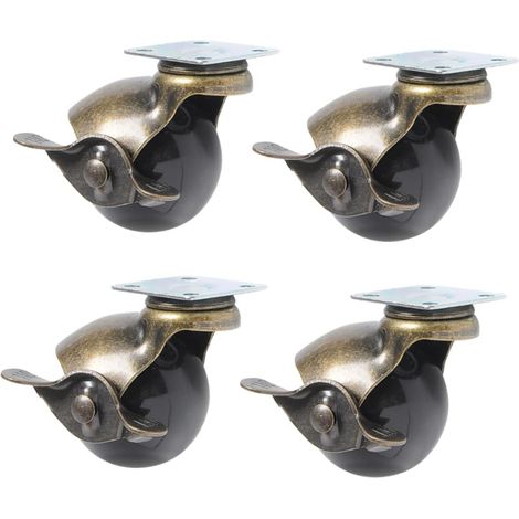 Pieces Swivel Casters for Furniture Cart Bench Wheel Cart