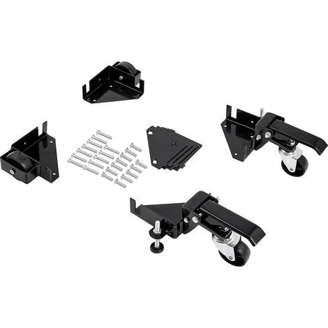 VEVOR Kit di Base Mobile per Carico Pesante 181,4 kg, Supporto Universale con Rotelle 241,3x241,3 mm, Ruote Girevoli, Attrezzi per Base per Attrezzature Lavorazione Legno Lavatrice Mobili Pesanti