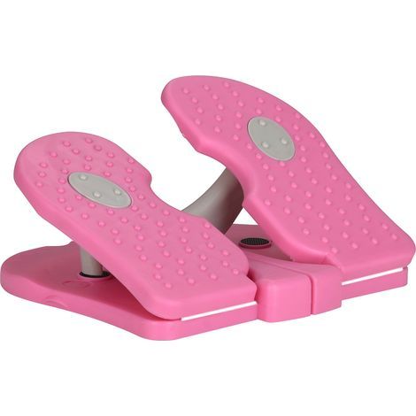 Mini-Stepper, faltbar, mit Fußpedal, für die Untertisch-Übung, Physiotherapie-Beintrainer, Mini-Fitness-Stepper (rosa) (1/5)