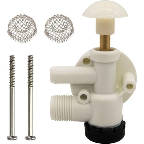 Water Valve Assembly 385314349 Fits Dometic Sealand Vacuflush Pedal Flush Toilet, RV Water Valve Assembly, RV Toilet Water Valve Assembly Replacement for Dometic 385314349 (1/5)