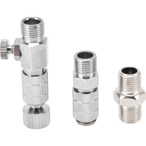 15-piece stainless steel quick-disconnect fitting kit for airbrushes (1/5)
